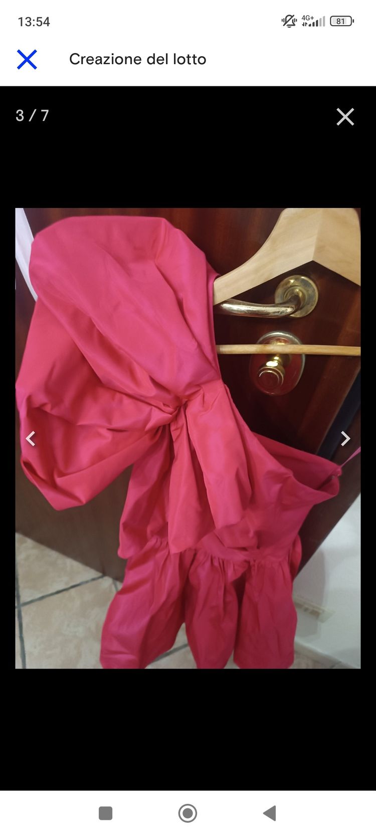 Pinko One-Shoulder Pink Dress image 6