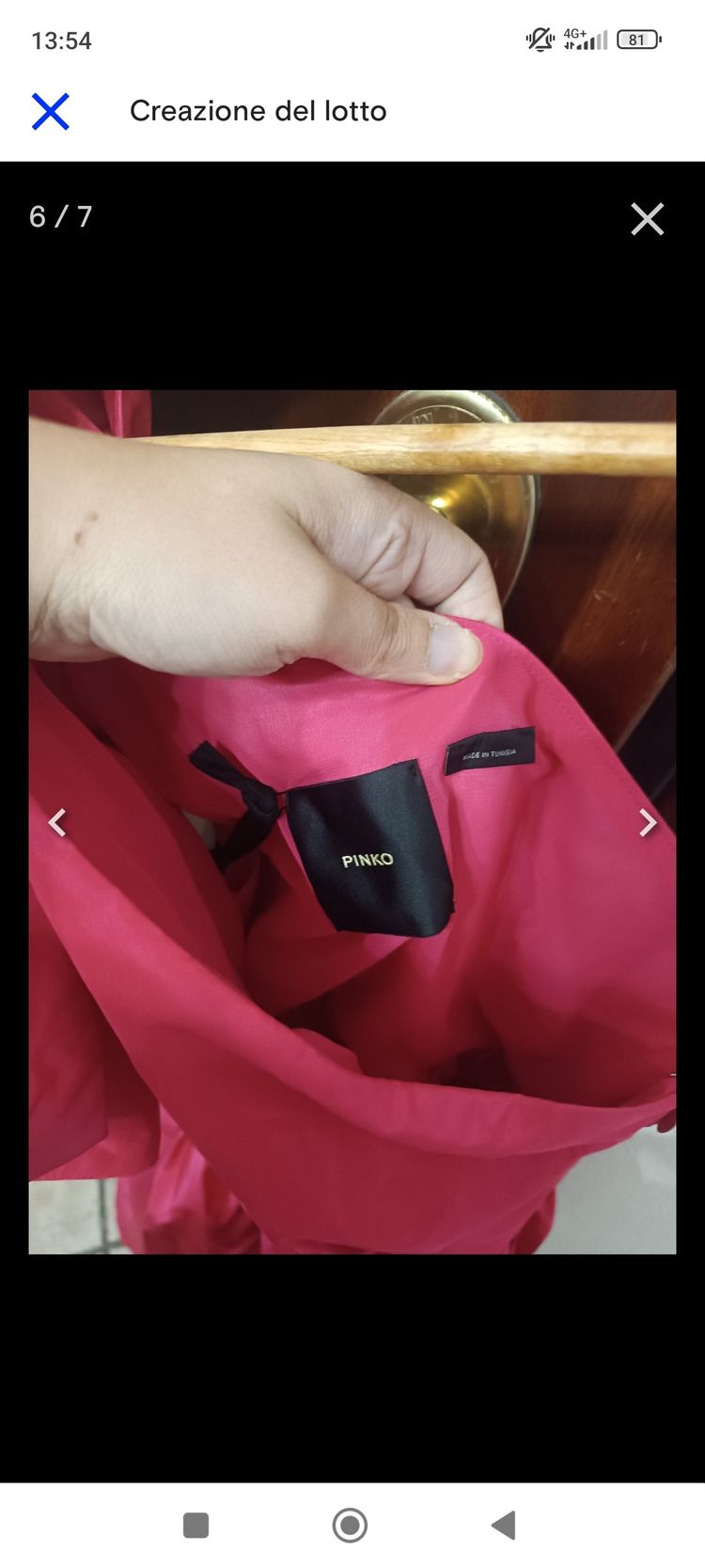 Pinko One-Shoulder Pink Dress image 8