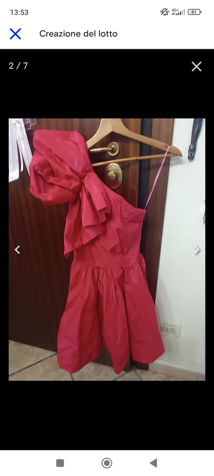 Pinko One-Shoulder Pink Dress image 9