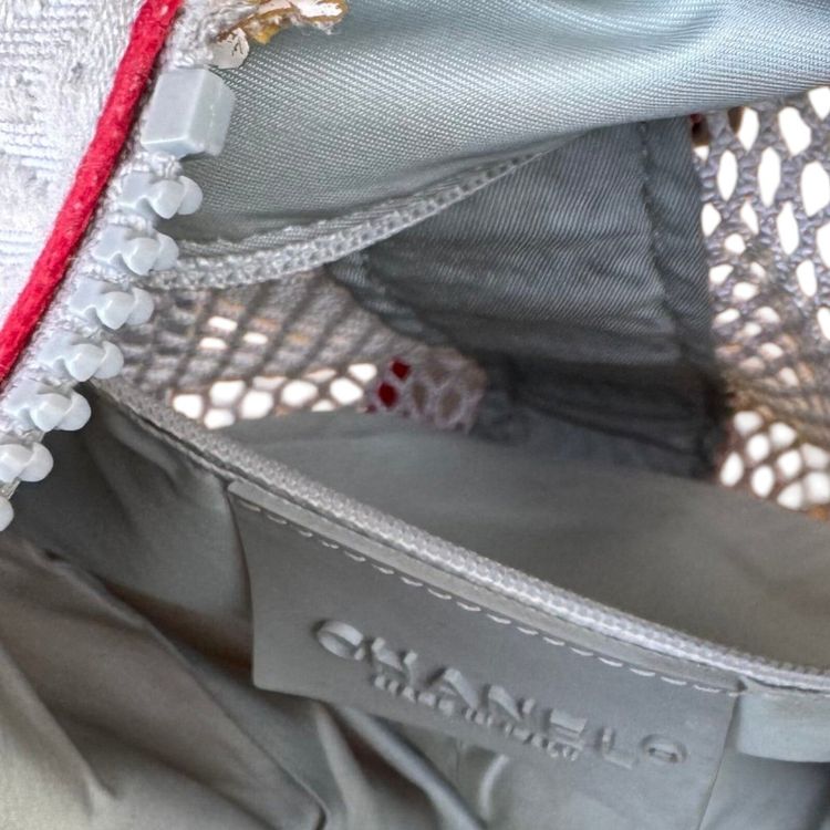 Chanel White Sports Line cylindrical drum duffle bag image 4