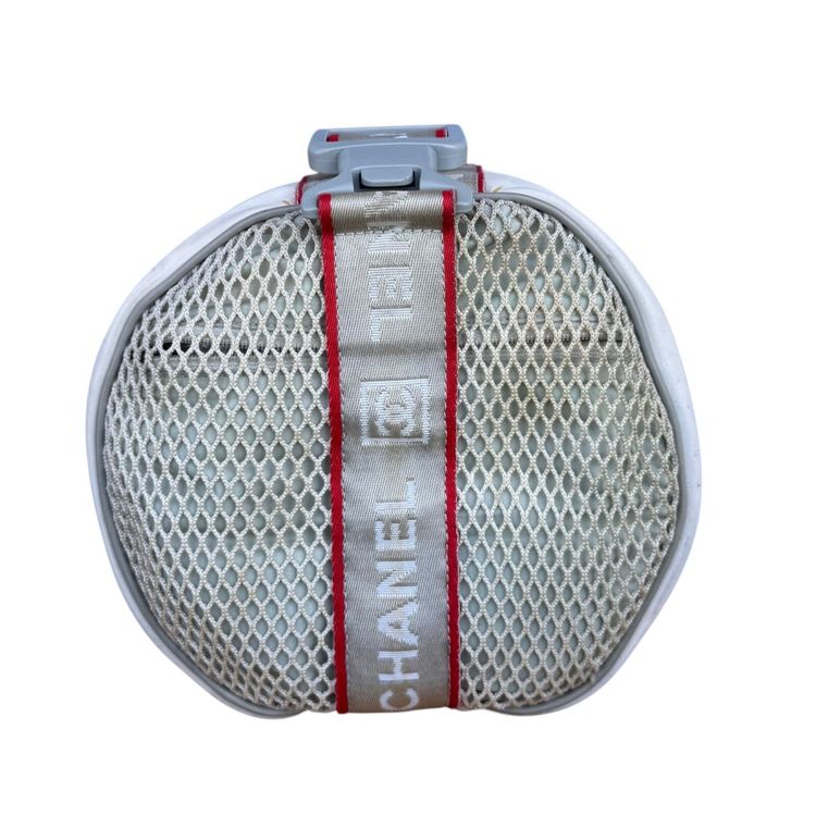 Chanel White Sports Line cylindrical drum duffle bag image 7