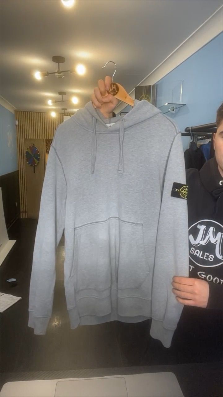 Stone Island L STONE ISLAND GREY HOODIE product image