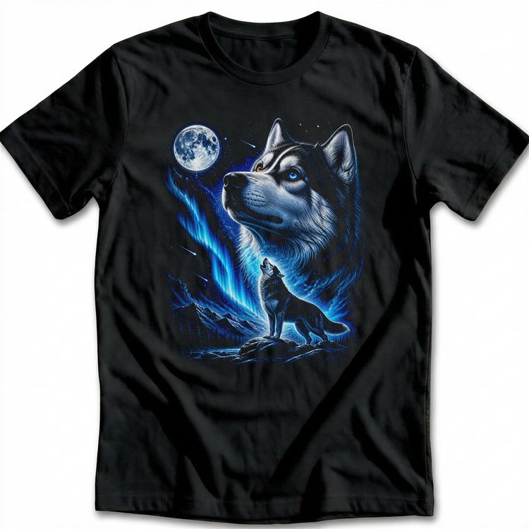 Husky Howling T-Shirt image 4