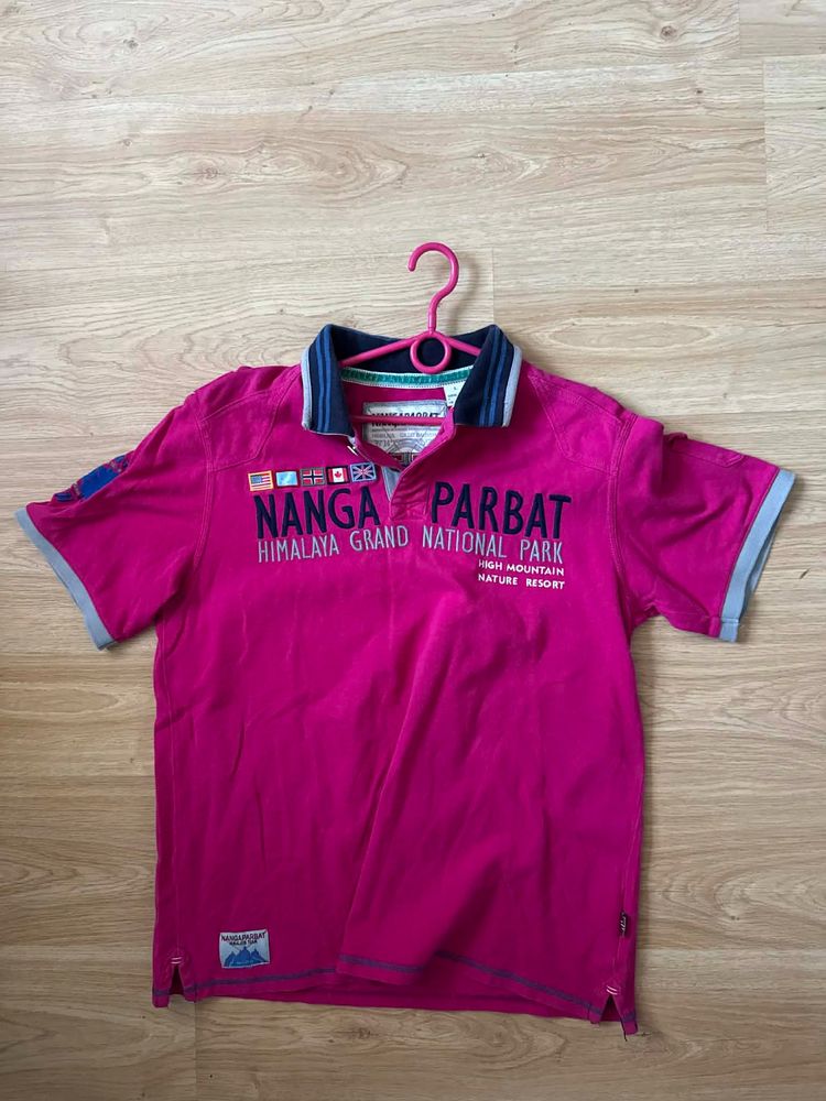 Other Pink Polo Shirt With Nanga Parbat Text product image