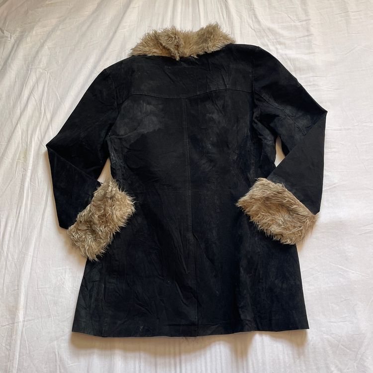 Immagine di Y2K Afghan Jennyfer Black Coat With Faux Fur Trim 4