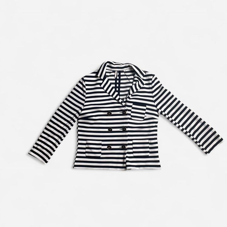 Other black and white striped blazer product image