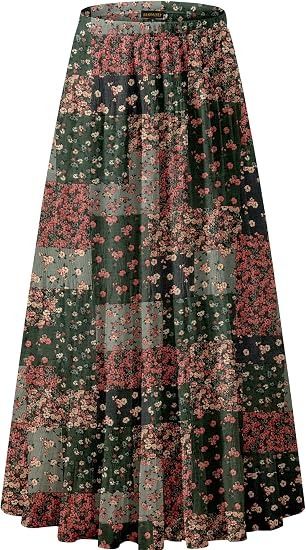 Other Floral Patchwork Maxi Skirt product image