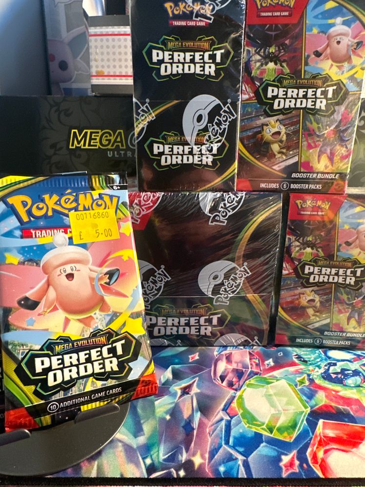 2 Pokémon Trading Card Game Mega Evolution Perfect Order Booster Pack