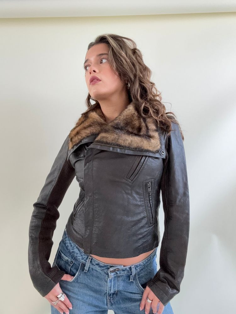 Morgan De Toi Leather Asymmetric Jacket (XS) image 7