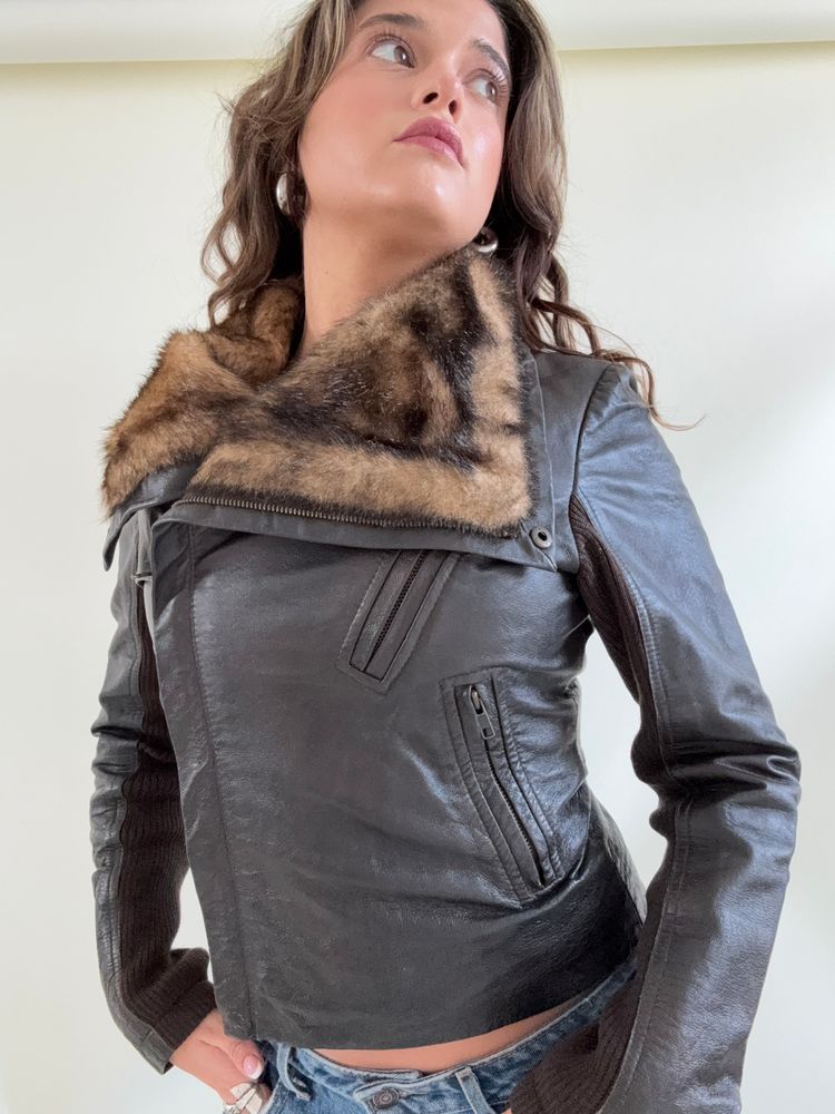 Morgan De Toi Leather Asymmetric Jacket (XS) image 13