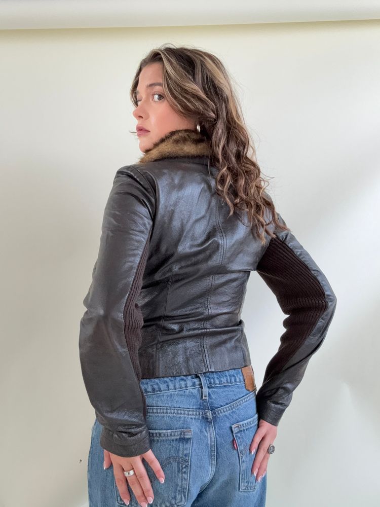 Morgan De Toi Leather Asymmetric Jacket (XS) image 9