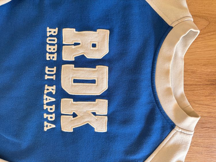 Immagine di Robe Di Kappa Blue And White Sweatshirt 2