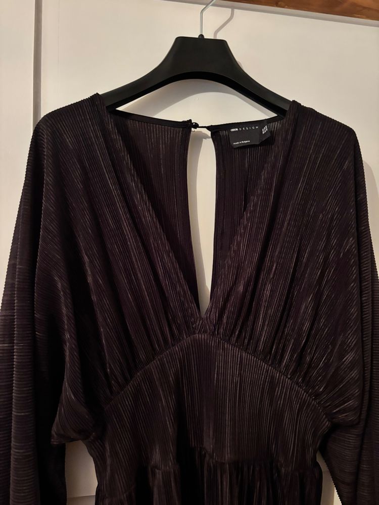 ASOS Pleated Long Sleeve Jumpsuit image 2