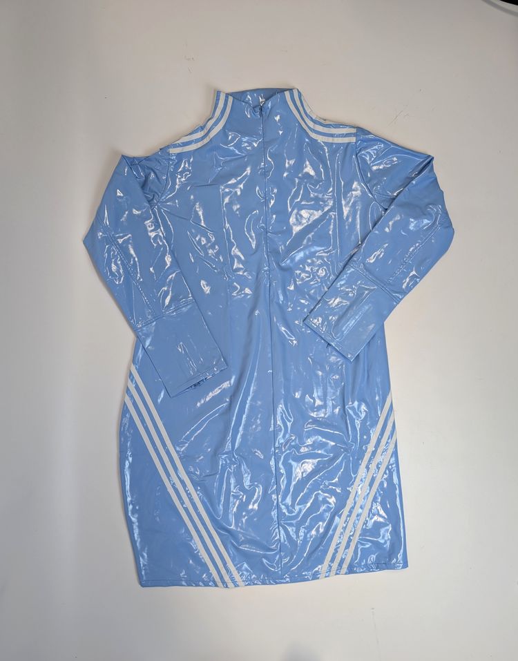 Adidas Ivy Park Lateksowa dopasowana Sukienka Y2K Błękitna, 6XL image 1