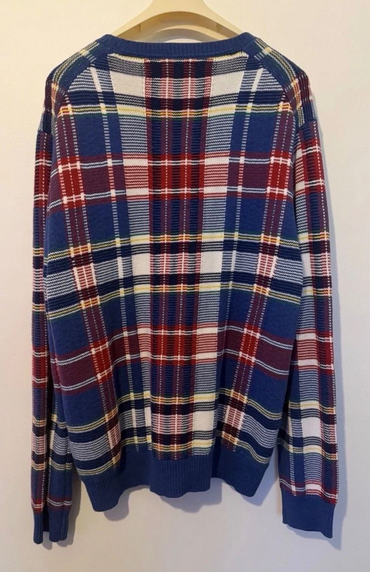 Polo Ralph Lauren Men’s XXL Plaid Cotton Crew Neck Jumper Sweater NWT 8