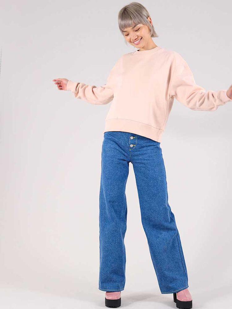 Immagine di The OG Sweatshirt, Organic Cotton, in Pink 4