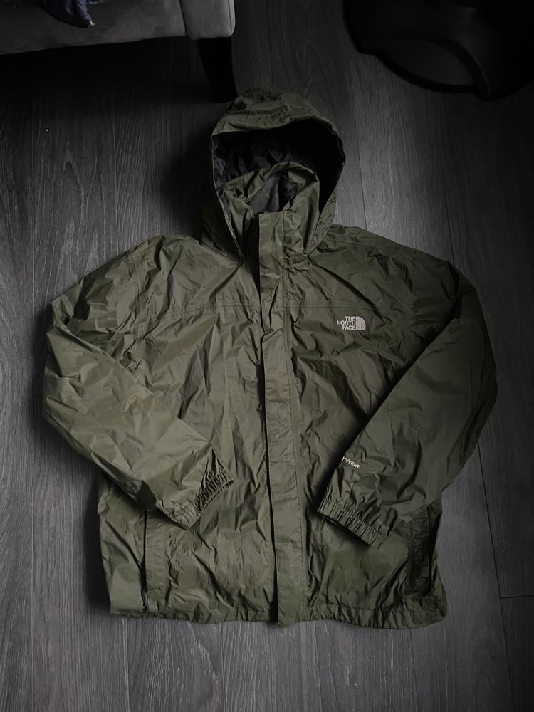 Green Hyvent North Face Raincoat