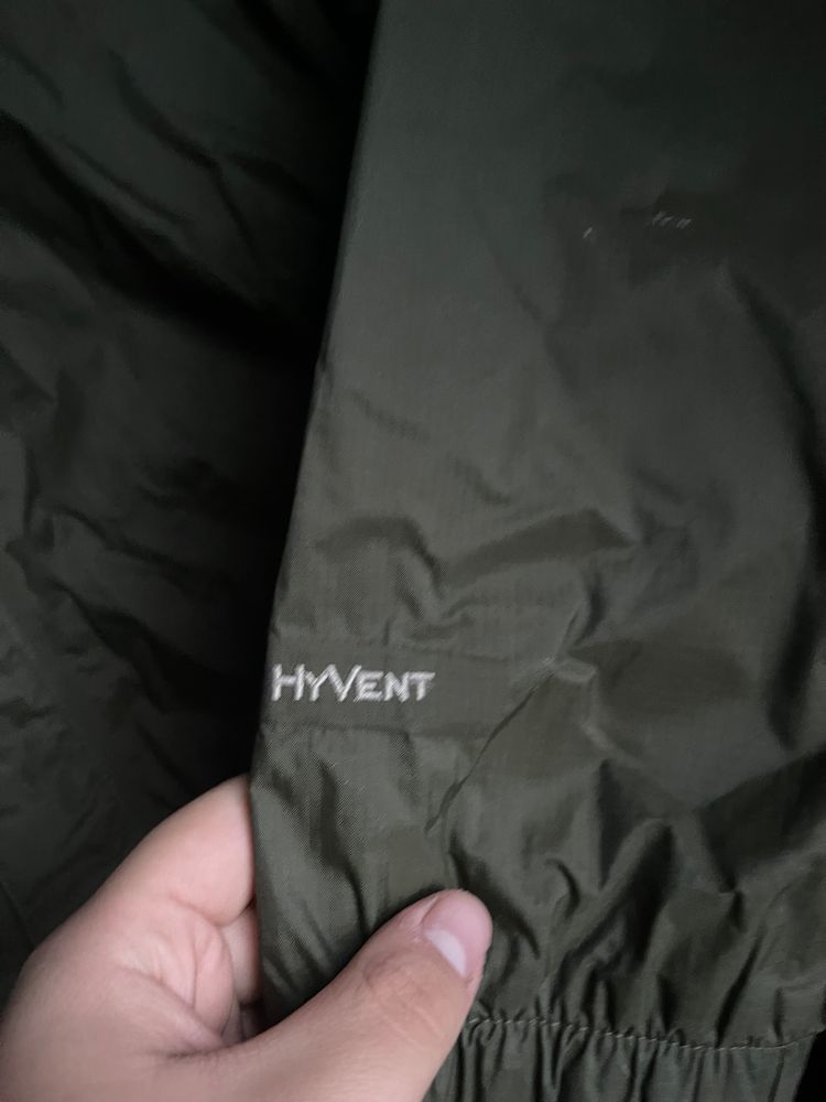 Green Hyvent North Face Raincoat image 3