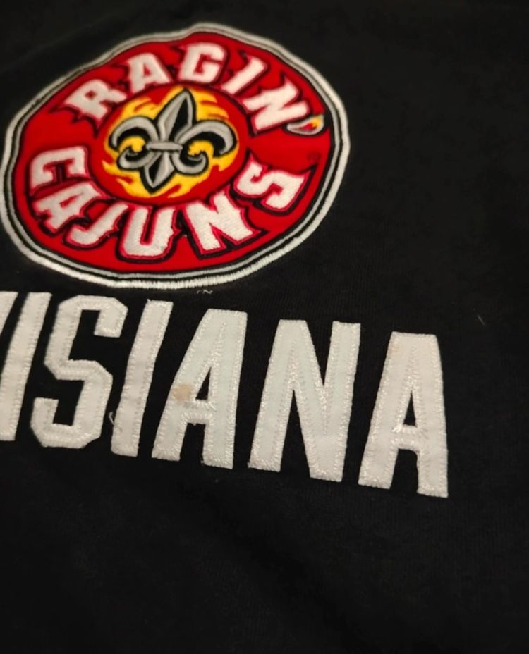Champion Black Sweatshirt With Louisiana Ragin' Cajuns Logo M size imagen 8