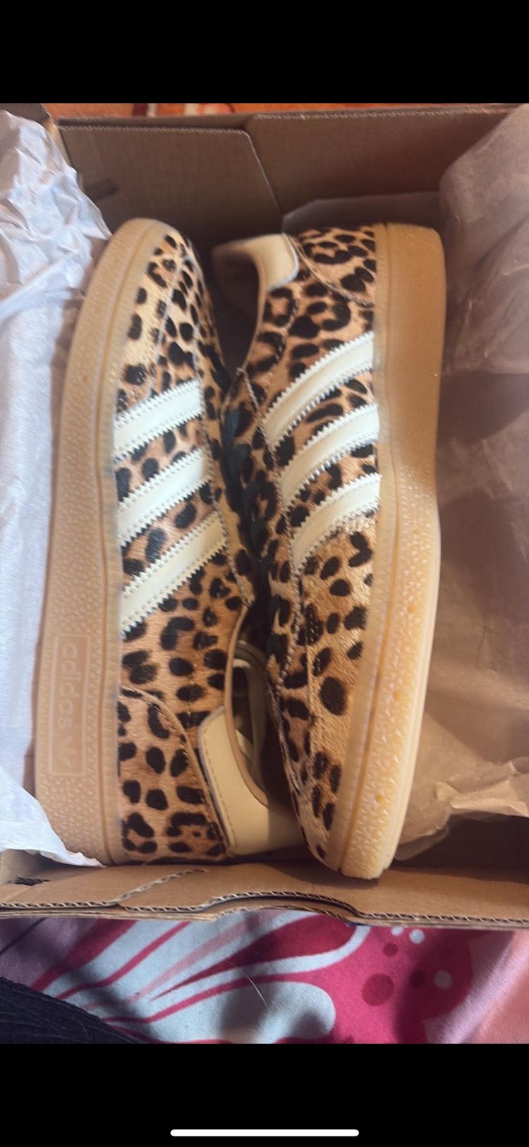 Adidas Leopard Print Sneakers With White Stripes product image