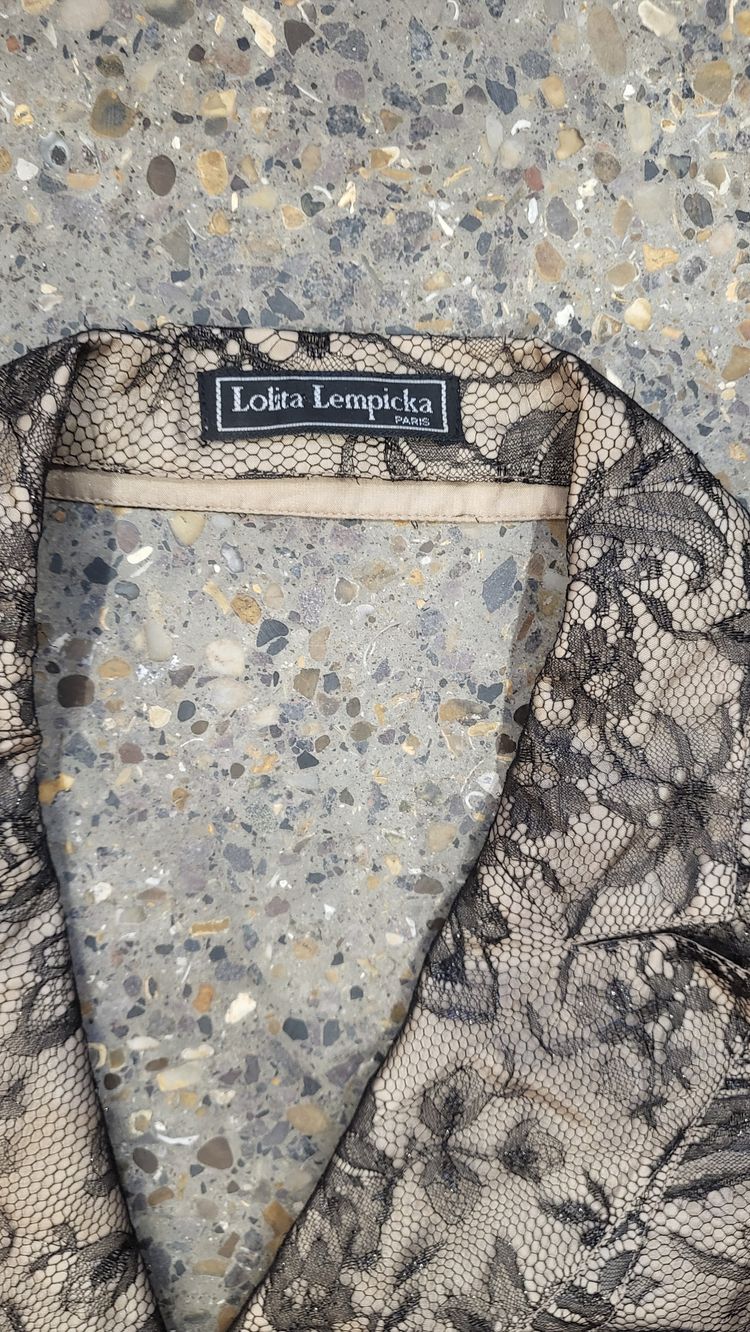 Vintage, Lolita Lempicka foral Lace Sleeveless Vest image 3