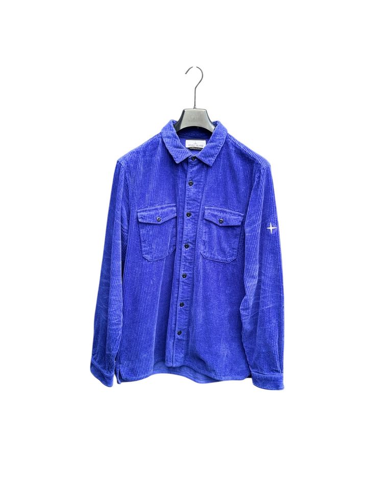 Stone Island Stone Islans Blue CorduroyOvershirt  product image
