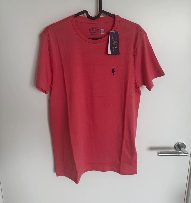 Polo Ralph Lauren Salmon Pink Slim Fit T-Shirt image 4