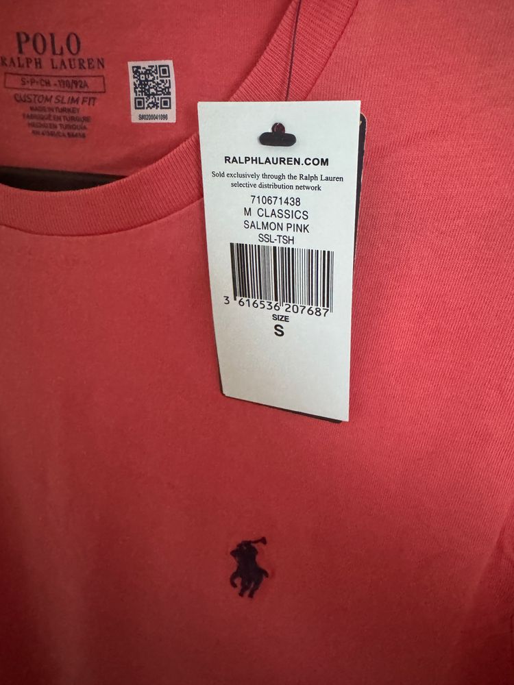 Polo Ralph Lauren Salmon Pink Slim Fit T-Shirt image 3