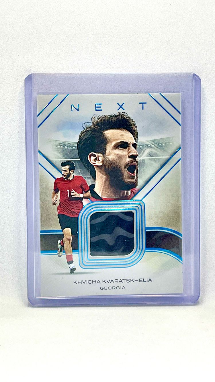 PATCH - match-worn - /9 - Khvicha Kvaratskhelia - Georgia - Next - Futera Incredible 2024