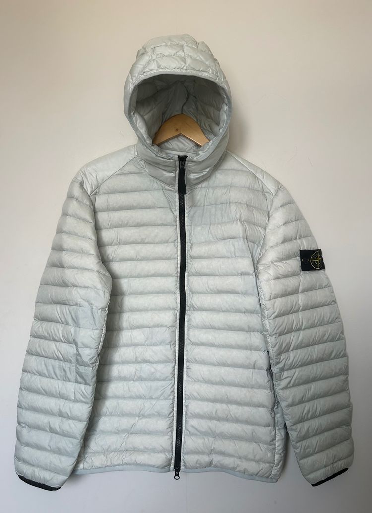 Authentic Stone Island Loom Woven R Nylon Down Chambers m