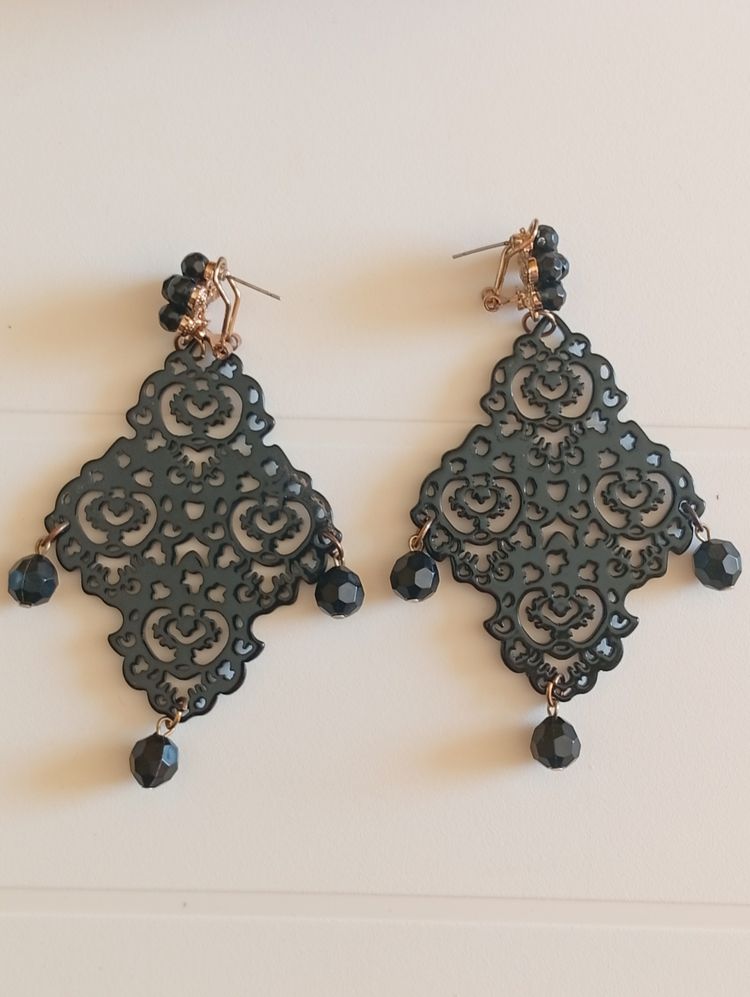 Other Black Filigree Dangle Earrings product image