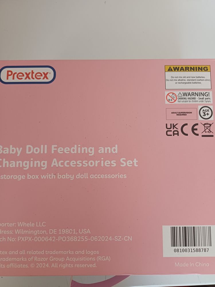 Prextex Baby Doll Feeding And Changing Accessories Set 3