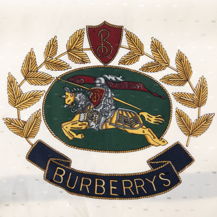 Vintage 90s Burberry Silk Scarf image 7