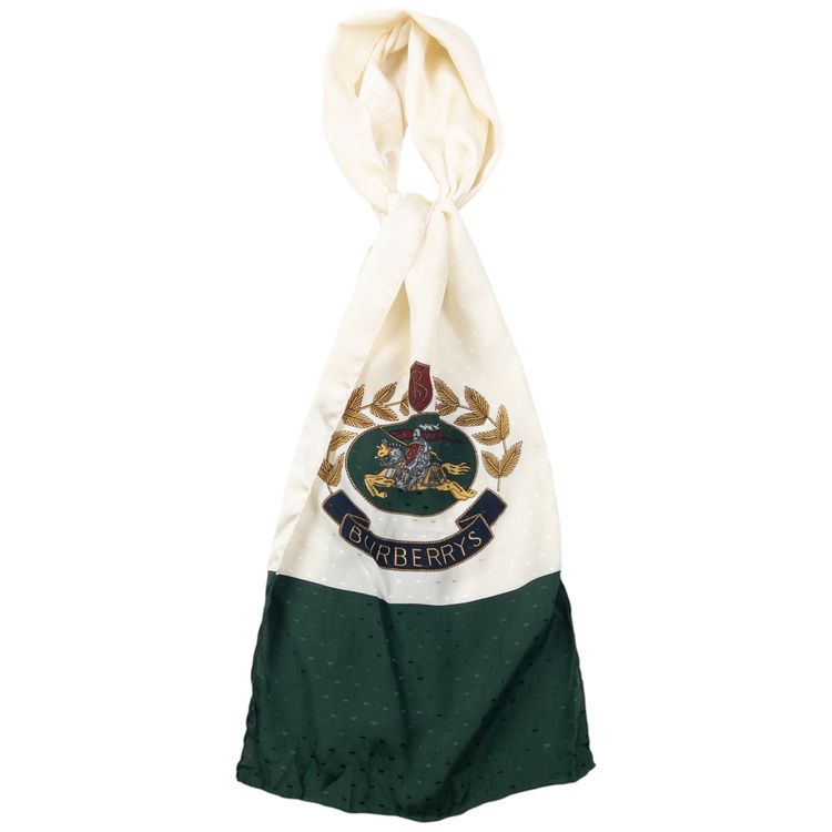 Vintage 90s Burberry Silk Scarf image 4