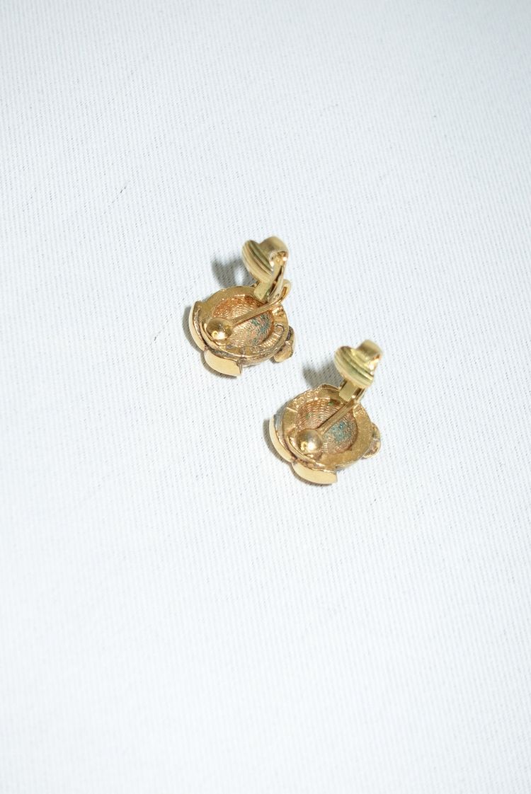 Chanel Small Gold Earrings image 9