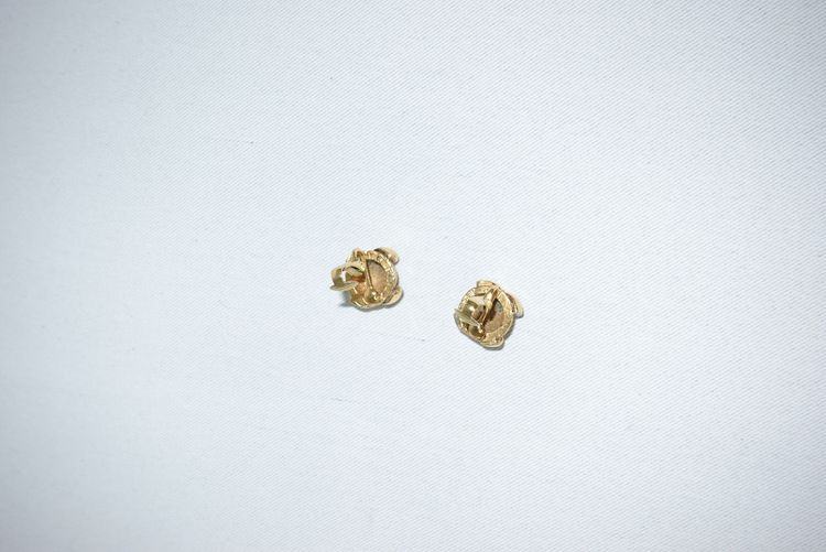 Chanel Small Gold Earrings image 8