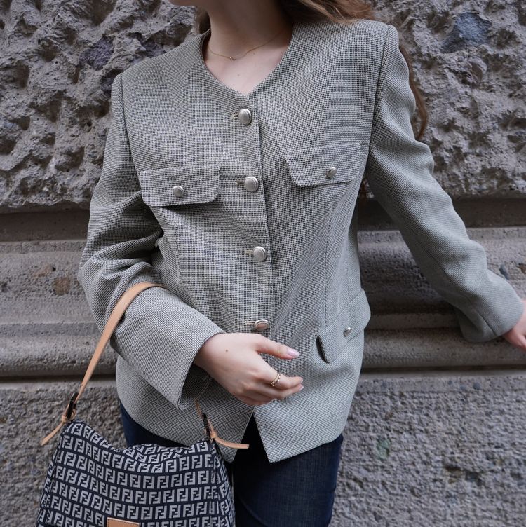 Tailored Blazer With Silver Buttons 2