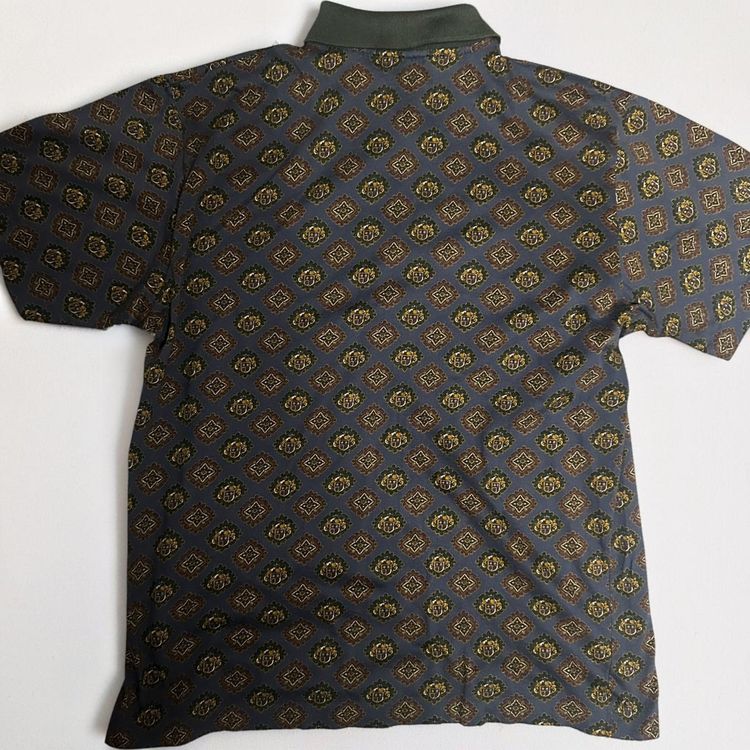 Immagine di Vintage Celine Paris Polo with Crest & Baroque Pattern Print 4