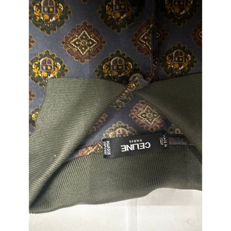 Immagine di Vintage Celine Paris Polo with Crest & Baroque Pattern Print 5