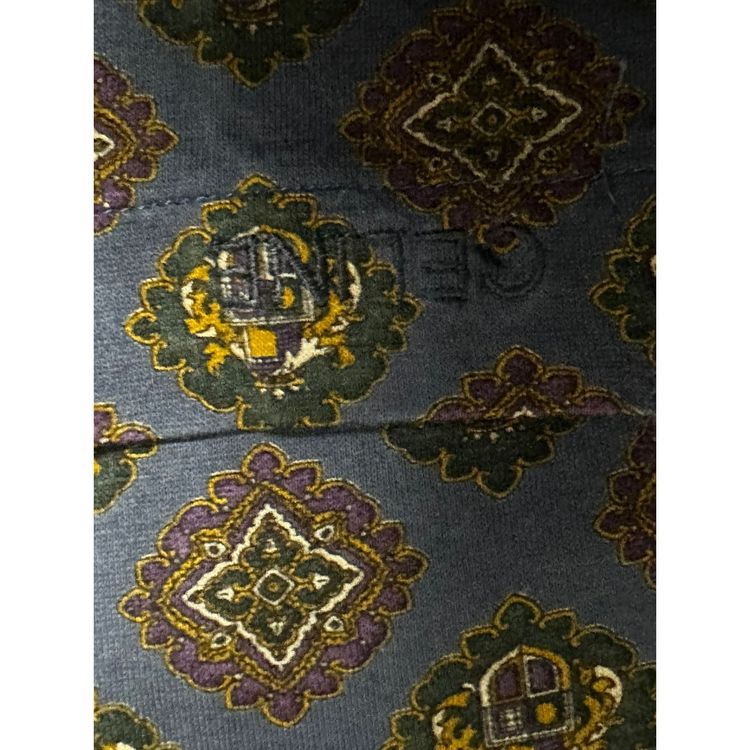 Immagine di Vintage Celine Paris Polo with Crest & Baroque Pattern Print 6