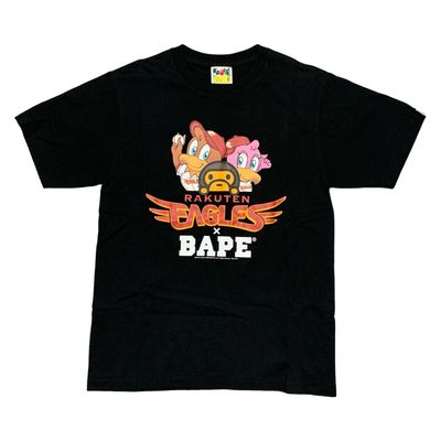 Bape Small Rakuten Eagles Black Tee A Bathing Ape