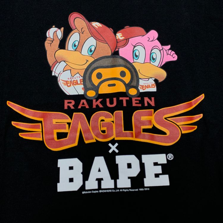 Bape Small Rakuten Eagles Black Tee A Bathing Ape image 3