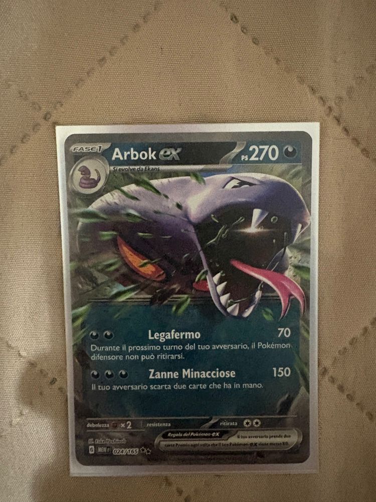 Arbok Ex Trading Card obraz 1