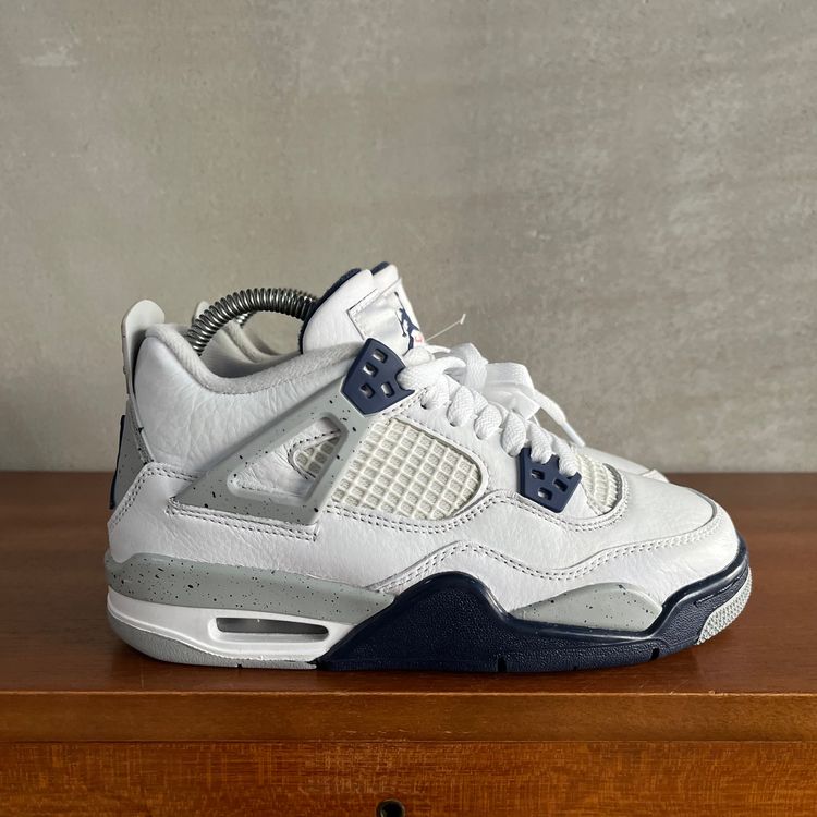 UK 4 (US 4.5Y) Air Jordan 4 Retro MIDNIGHT NAVY 408452-140 image 2