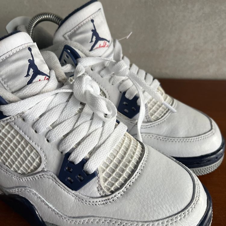 UK 4 (US 4.5Y) Air Jordan 4 Retro MIDNIGHT NAVY 408452-140 image 15