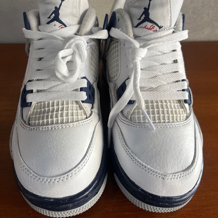 UK 4 (US 4.5Y) Air Jordan 4 Retro MIDNIGHT NAVY 408452-140 image 5