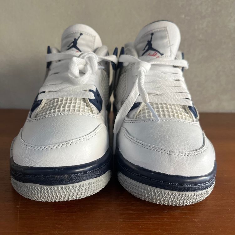UK 4 (US 4.5Y) Air Jordan 4 Retro MIDNIGHT NAVY 408452-140 image 4