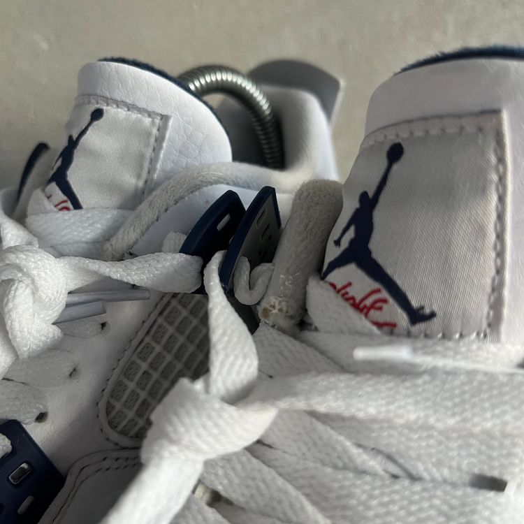UK 4 (US 4.5Y) Air Jordan 4 Retro MIDNIGHT NAVY 408452-140 image 3