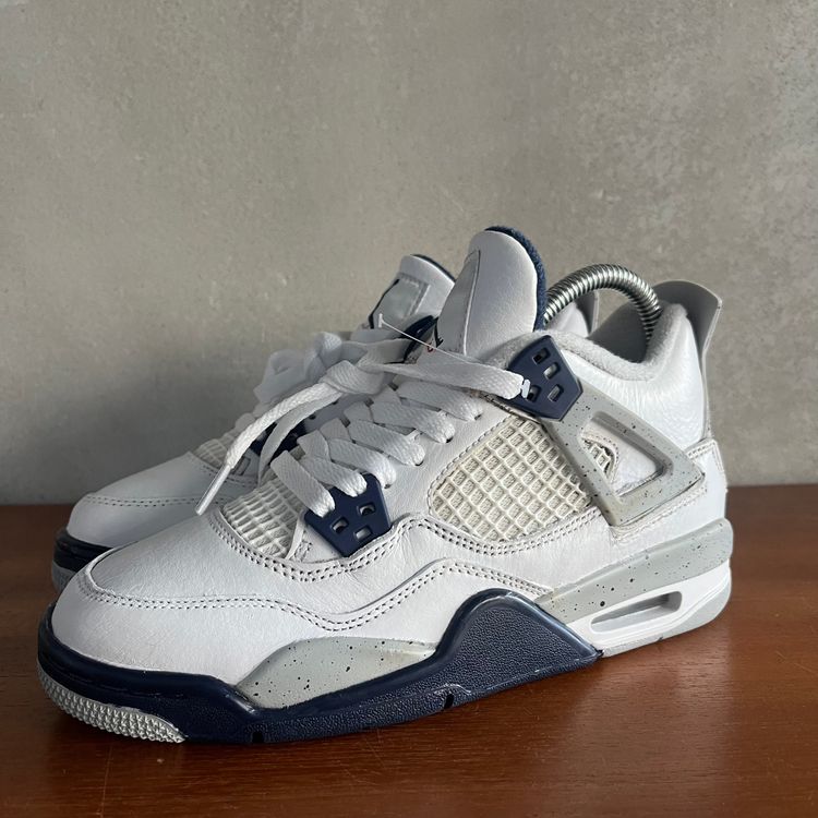 UK 4 (US 4.5Y) Air Jordan 4 Retro MIDNIGHT NAVY 408452-140 image 14