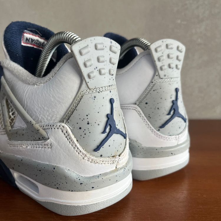 UK 4 (US 4.5Y) Air Jordan 4 Retro MIDNIGHT NAVY 408452-140 image 13